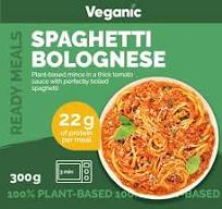 Veganic - Plato Spaghetti Boloñesa tipo Ternera 300g